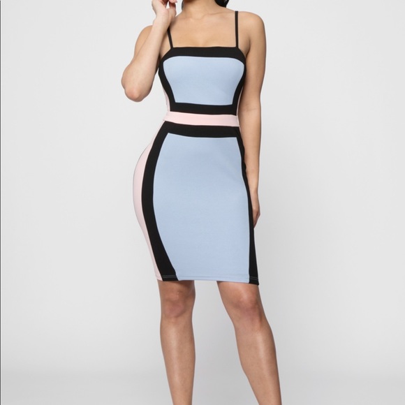 This is my Moment Colorblock Bodycon - Picture 2 of 4